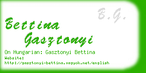 bettina gasztonyi business card